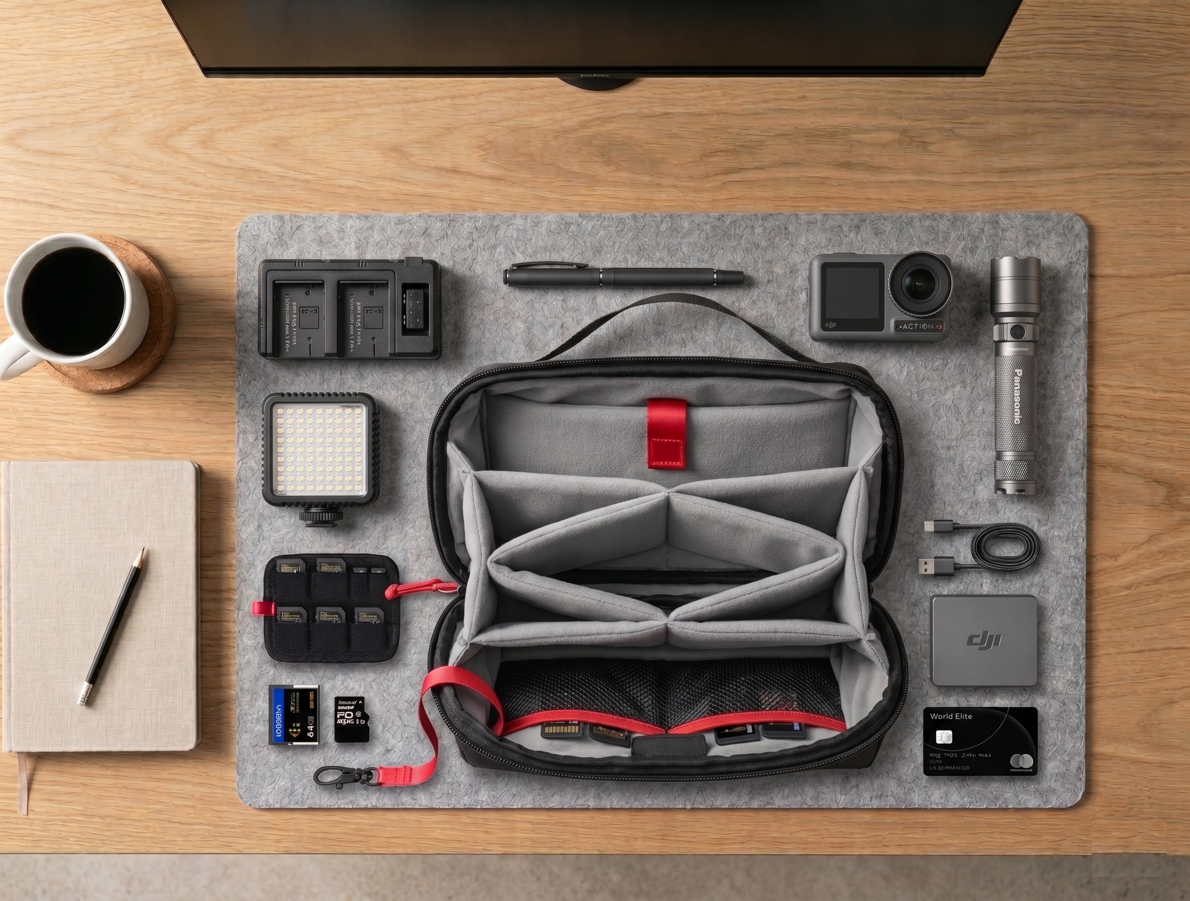Travel Tech Case-Tus escenciales bien organizados